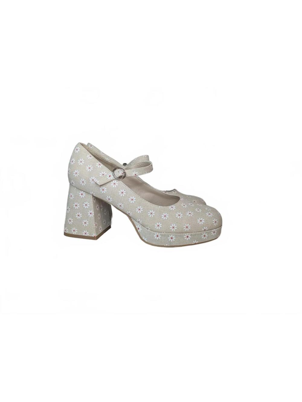 Madden Girl Mantel Daisy Floral Mary Jane‎ Platform Heels Size 9